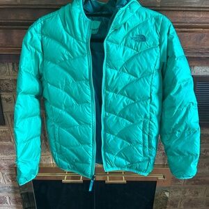 The North Face Girl’s Teal Reversible Puffer Jacket